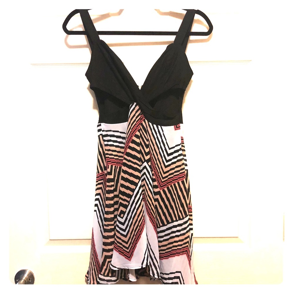 Black dress with back side cut outs